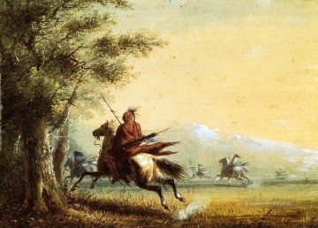 occidental Pintura - indios americanos occidentales 33